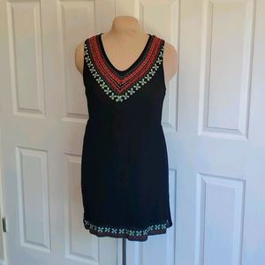Skies are Blue embroidered sundress black XL / L